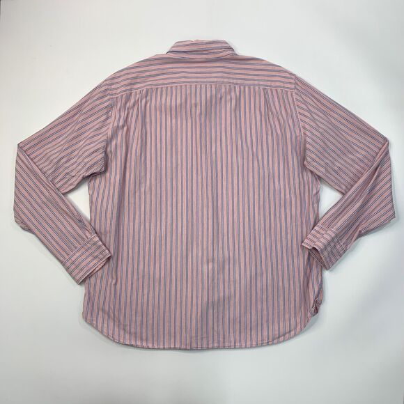 J Crew Shirt Mens XL Extra Large Bellini Pink Striped Classic Fit Button Down - Picture 5 of 8